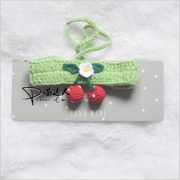 [HANDMADE] Vòng Cổ Len Handmade Cho Cún Miu. JF16