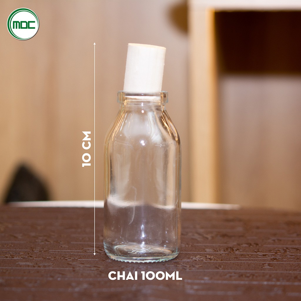 CHUYÊN SỈ_LỌ THỦY TINH NÚT BẦN 100ML ĐỰNG BỘT CÁC LOẠI LÀM ĐỒ TRANG TRÍ CAO 10,5CM