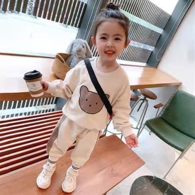 Đồ bộ dài tay cho bé gái, bộ dài tay cho bé 8-18kg Củ khoai tây shop chất cotton mềm mịn mặc mùa thu đông siêu dễ thương