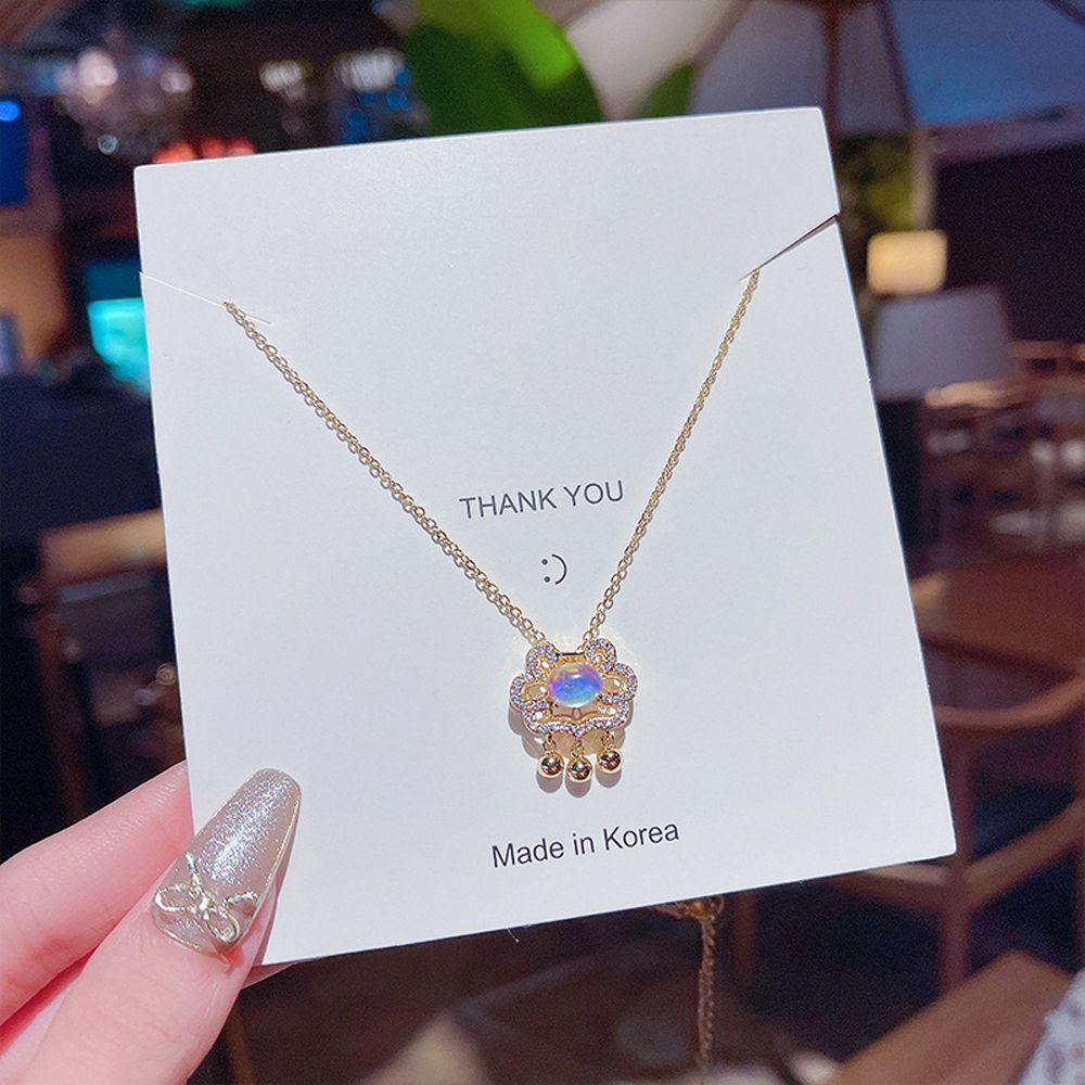 AROMA Vòng cổ Mặt Hình Đám Mây Phối Tua Rua Phong Cách Vintage