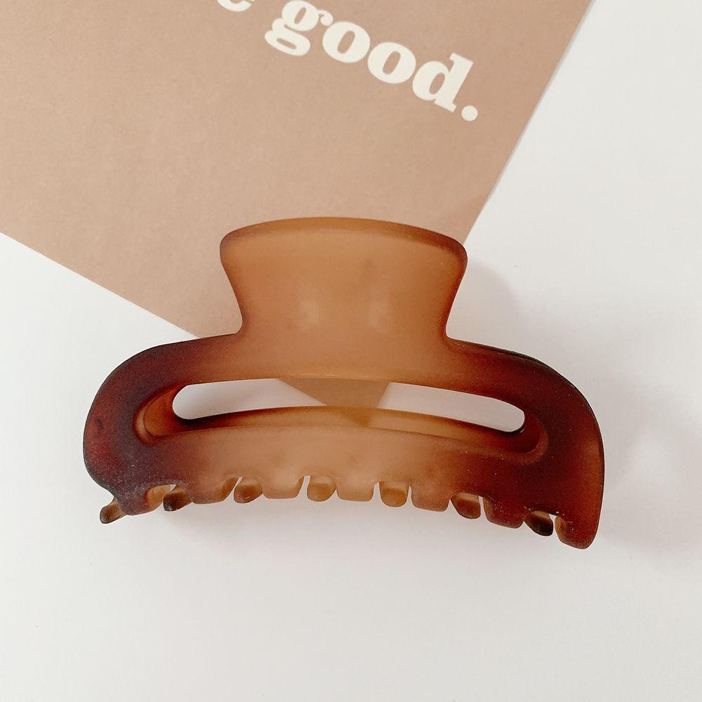 Kẹp Tóc Càng Cua Hình Bán Nguyệt Lấp Lánh Chất Liệu Acrylic Cho Nữ