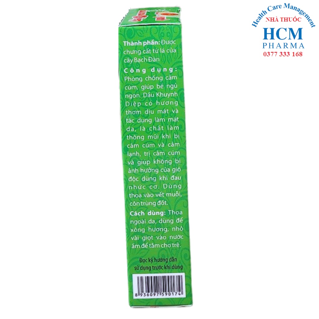 Tinh dầu khuynh diệp cho Bé Thơ chai 35 ml giúp bé ngủ ngon thông mũi HCM16