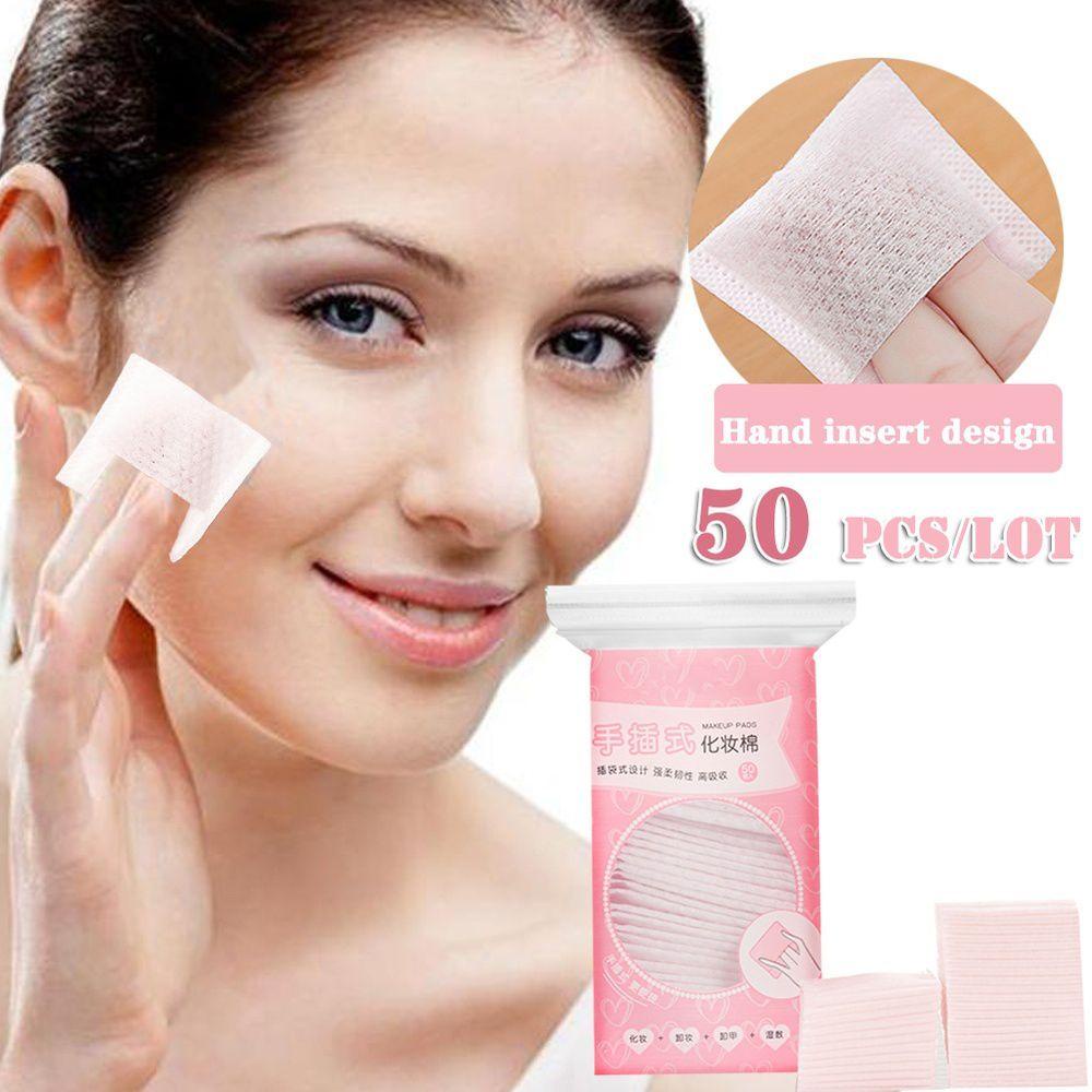 XIANTIN Túi 50 Miếng Bông Tẩy Trang 100% Cotton Dùng Một Lần