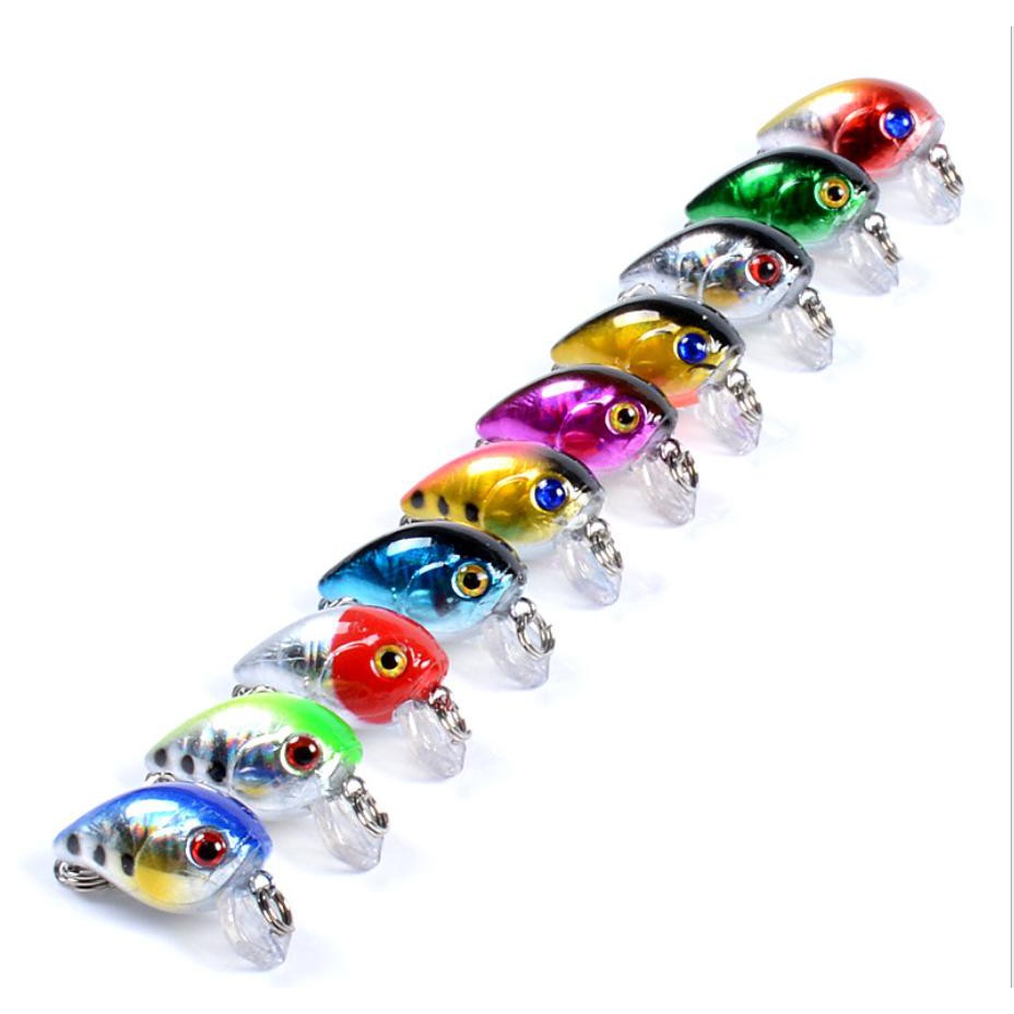 Bộ combo mồi lure kèm hộp đựng mương,lóc,sộp,rô phi,.... _ BM_ 01