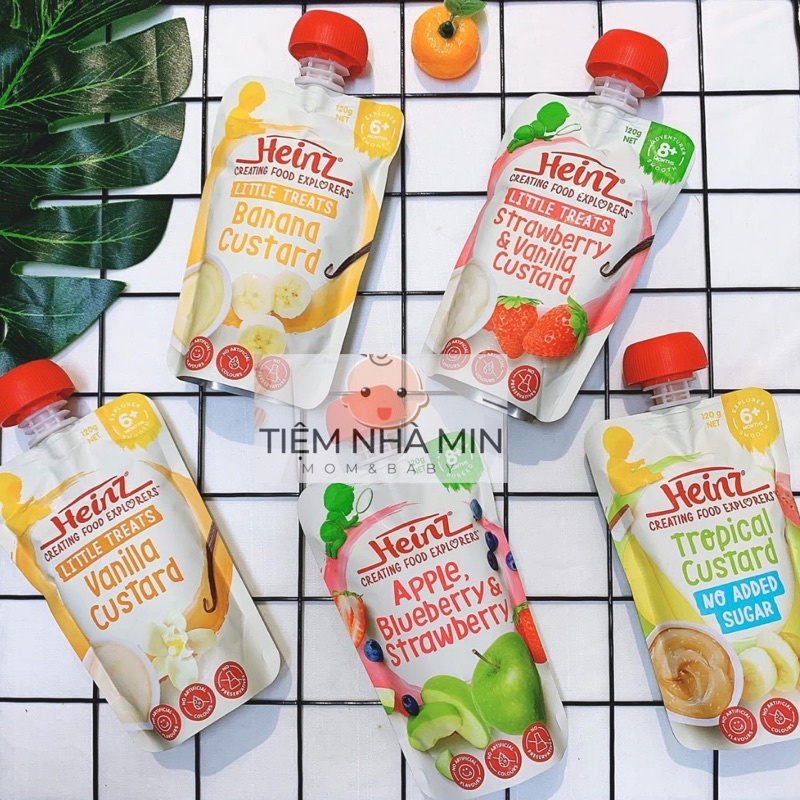 Heinz-Dinh dưỡng trái cây dạng túi-Custard date 2022