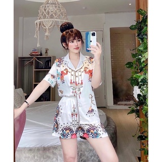 PIJAMA CỘC ĐÙI MCQUEEN  ĐÔI LẠC ĐÀ CAO CẤP