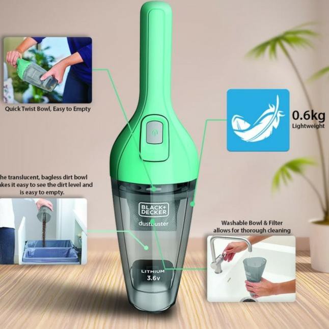Đen Máy Hút Bụi Cầm Tay 3.6v Li-Ion (Nvb115Jm-B1) | BigBuy360 - bigbuy360.vn