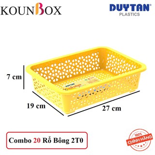 Combo 20 Rổ Bông  2T0 Duy Tân ( 27 x 19 x 7 cm) No.575
