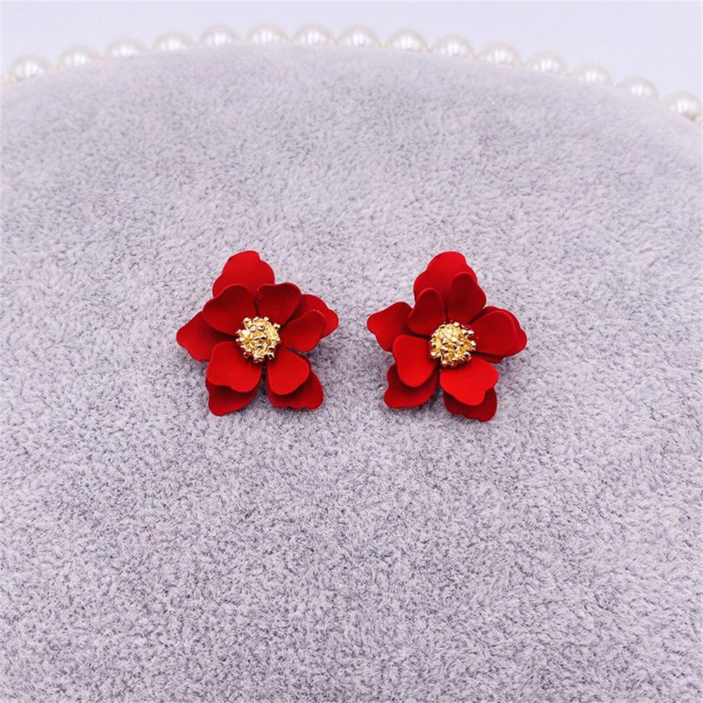 Khuyên Tai Xỏ Lỗ Họa Tiết Xịt Sơn Giá Rẻ Cho Nữ / Trang Sức / Trang Sức OSIER1