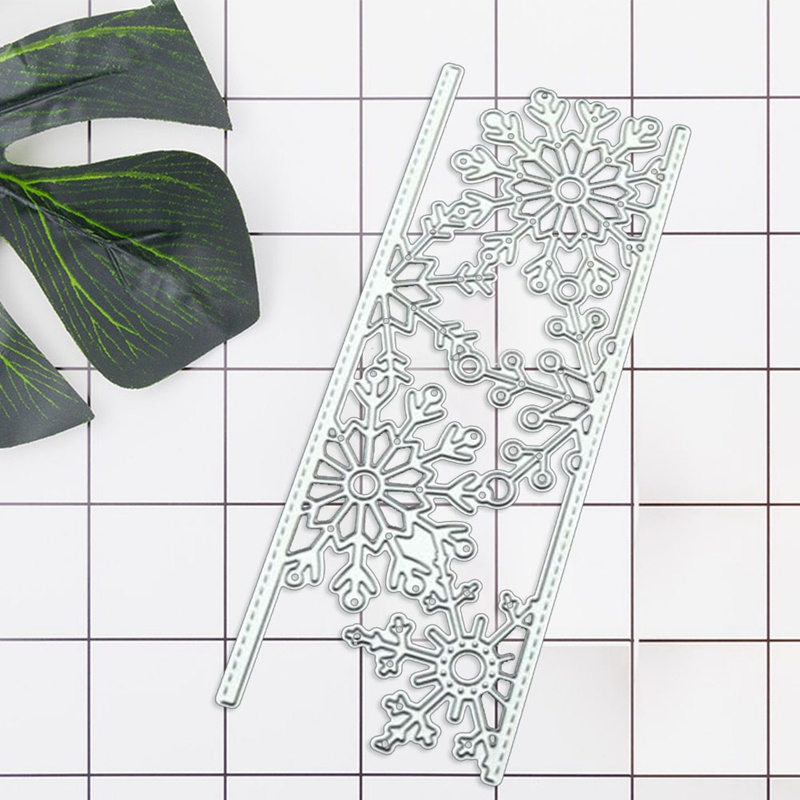 Khuôn cắt giấy bằng kim loại hình bông tuyết trang trí DIY