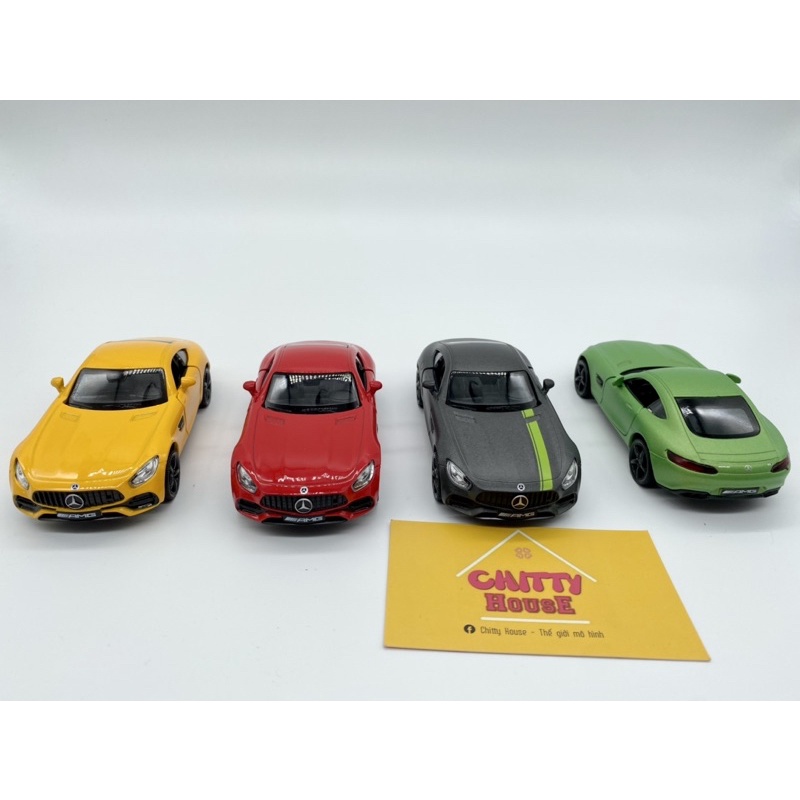 Xe trang trí ô tô kim loại Mercedes Benz AMG GTS tỷ lệ 1:36 dùng trang trí taplo, sưu tầm, đồ chơi