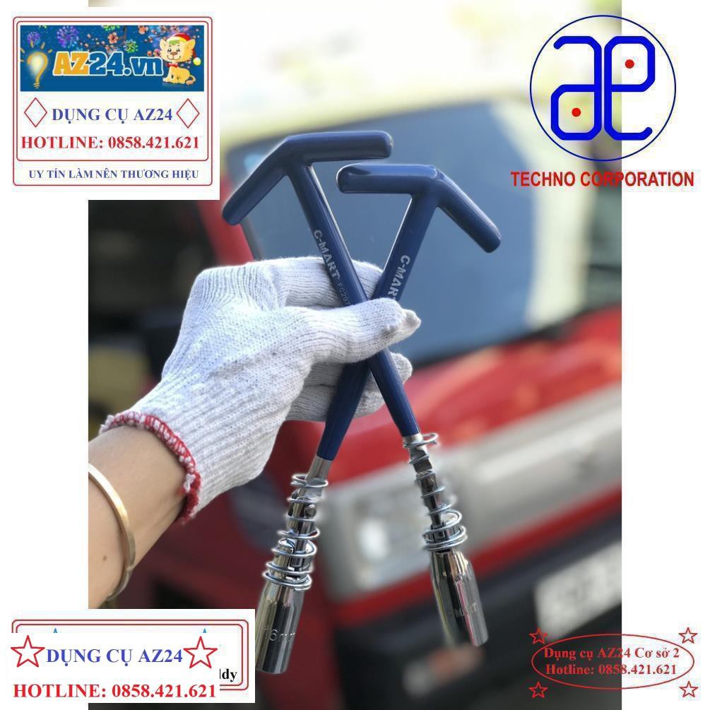 Bộ 2 tuýp tháo bugi - Khẩu mở bugi dạng mỏ neo 16mm & 21mm chính hãng C-mart (dungcuaz24) Đài Loan
