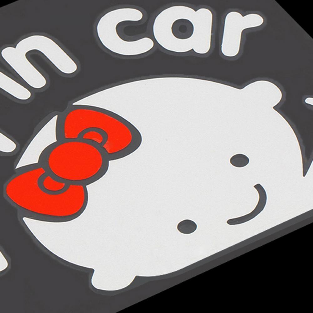 MAYSHOW Sticker Dán Trang Trí Xe Hơi Hình Cô Gái Màu Trắng Đen