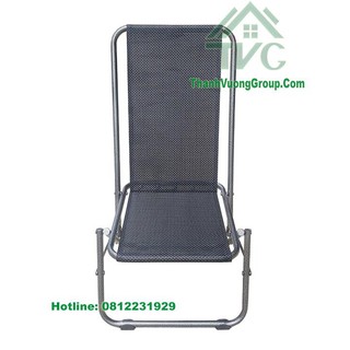 GHẾ XẾP SẮT SƠN TĨNH ĐIỆN LƯNG CAO LƯỚI NHỰA