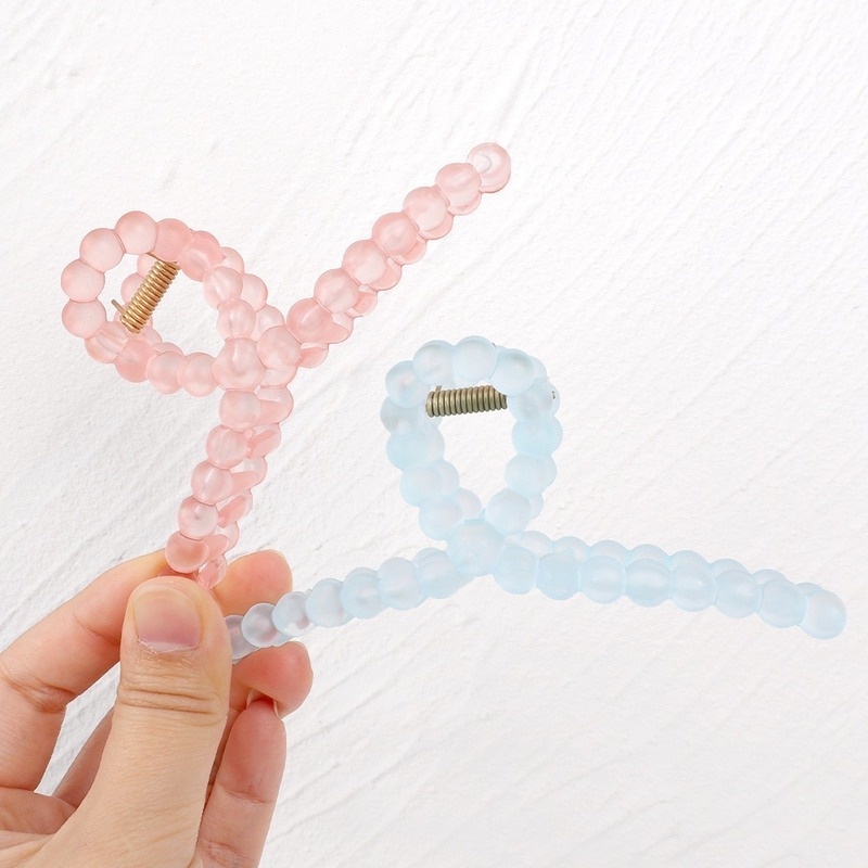 1 Kẹp Tóc Dạng Kẹp Chéo Bằng Acrylic Nhám Cỡ Lớn Đơn Giản Không Trượt Tạo Kiểu Tóc Cho Nữ