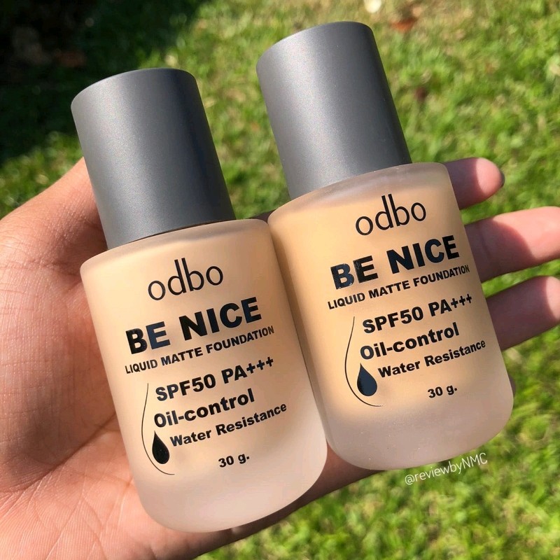 Kem Nền Siêu Lỳ &amp; Kiềm Dầu Odbo Be Nice Liquid Matte Foundation SPF50 PA+++ OD440