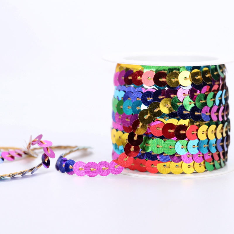 Cuộn dây kim tuyến 5m nhiều màu sắc dùng trang trí mũ giày