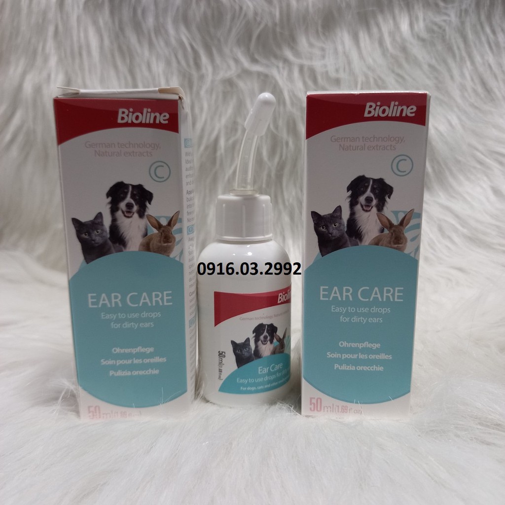 Dung dịch nhỏ tai chó mèo Bioline