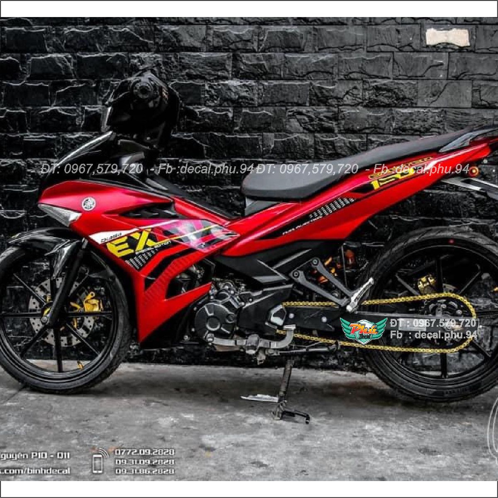 Tem Rời Exciter 150 Y15zr full đỏ (J)