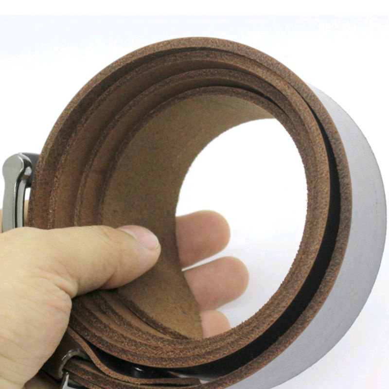 Da Bò trơn + dập vân cá sấu 1 lớp khoá kim