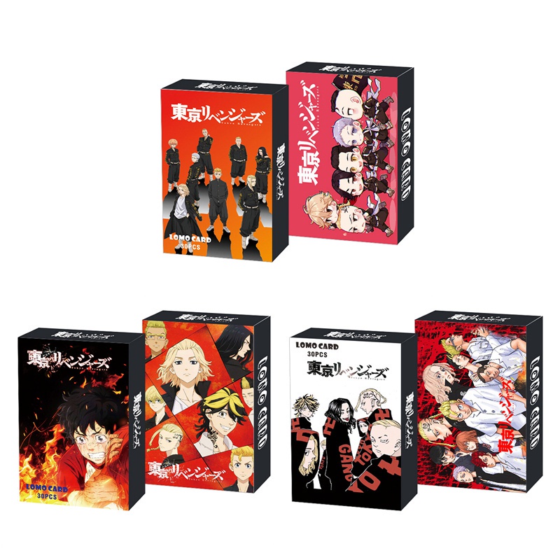 Bộ 30 thẻ ảnh anime Tokyo Revengers trưng bày trang trí