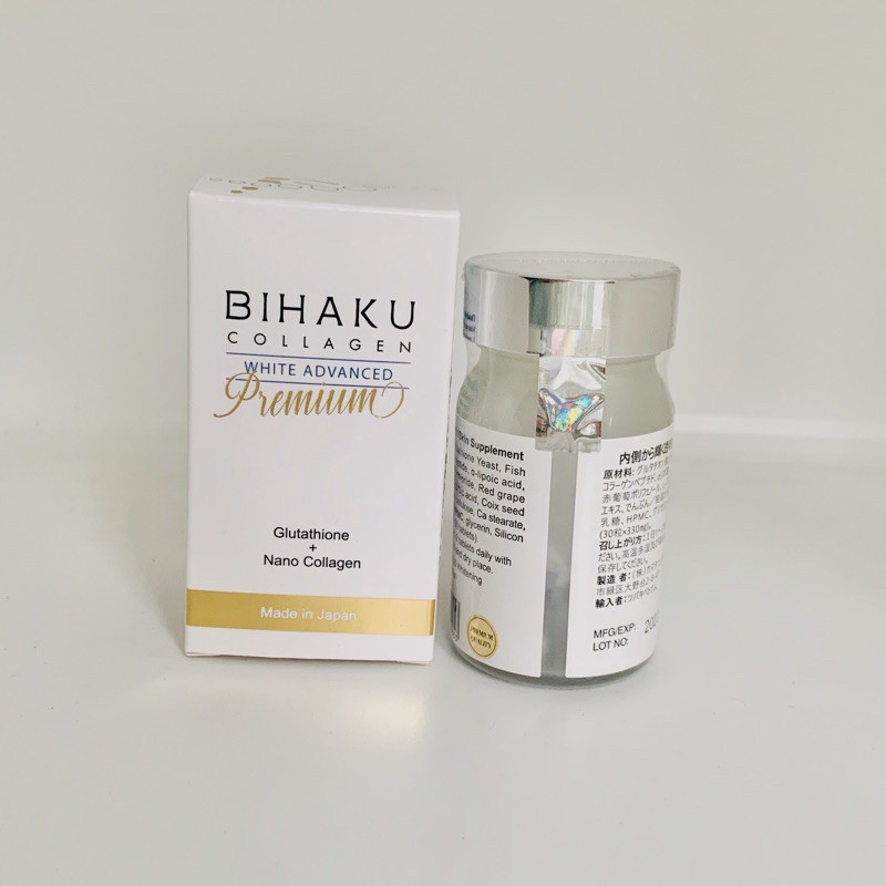 Viên Uống Trắng Da Collagen Bihaku Nhật Bản Chính Hãng 30 viên | BigBuy360 - bigbuy360.vn