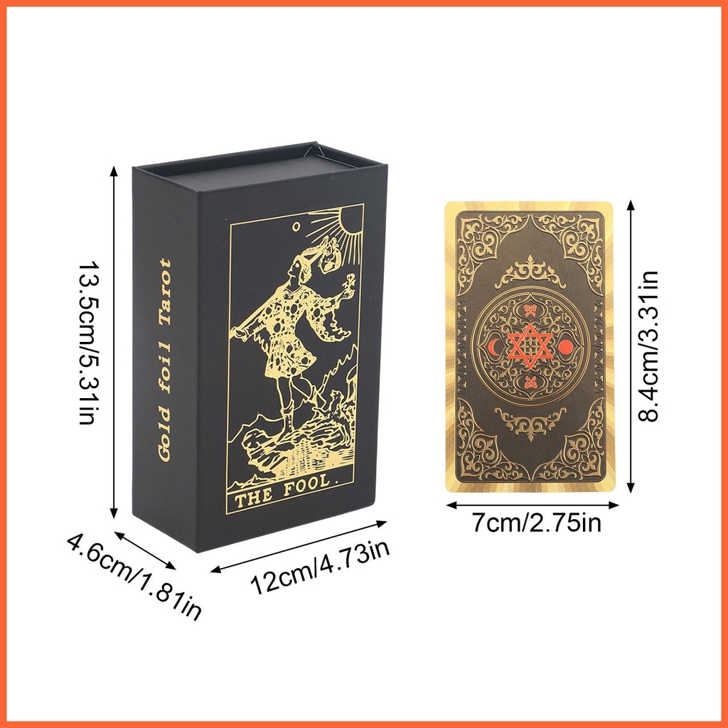 Bộ Bài Tarot 78 Lá Bằng Pvc Chống Nước Cho Người Mới Bắt Đầu
