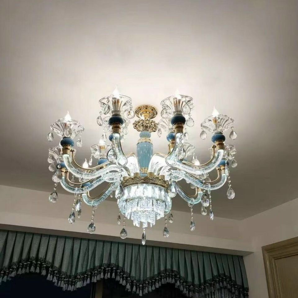 Đèn chùm MONSKY FIONA hiện đại loại 15 tay phát sáng trang trí nội thất sang trọng - kèm bóng LED [ẢNH VIDEO THẬT 100%].