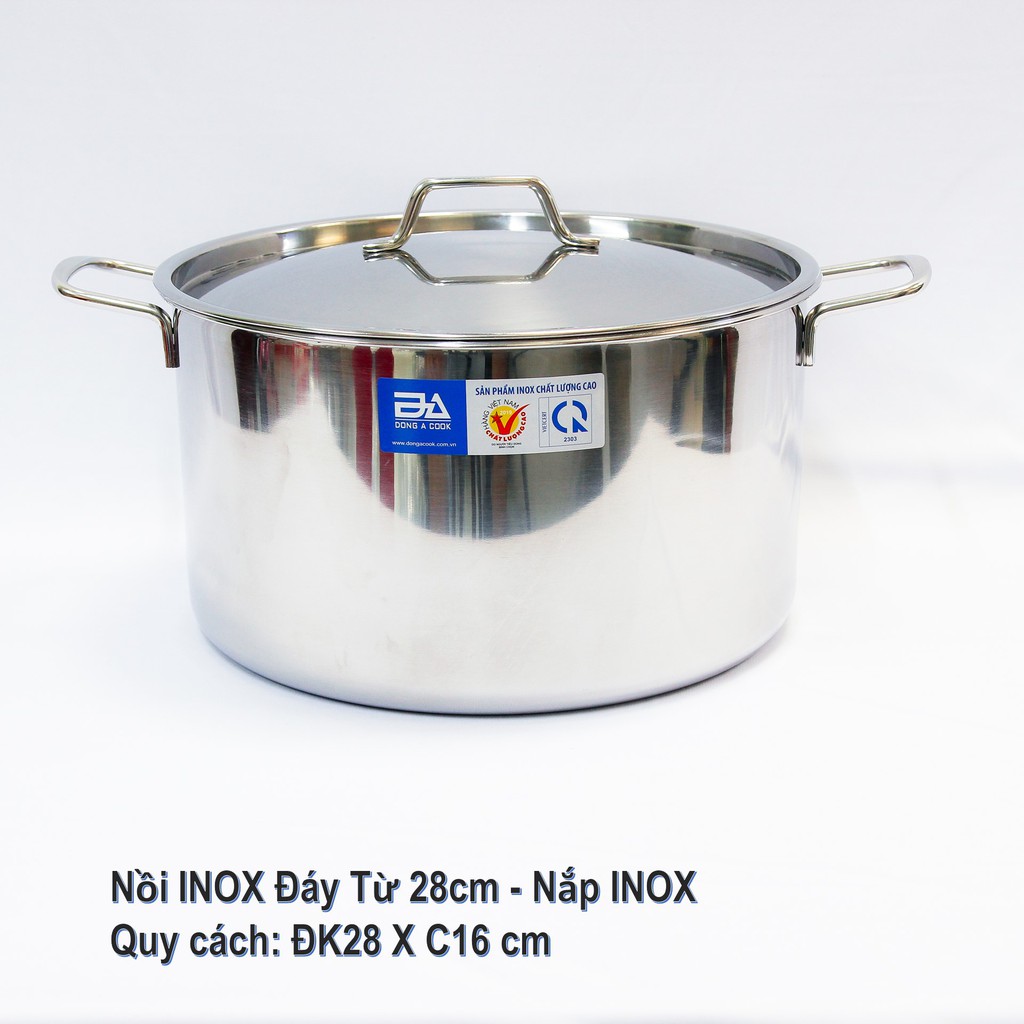 [Hàng Chính hãng] NỒI INOX LUỘC GÀ ĐÔNG Á CHẤT LƯỢNG CAO - Dùng được trên bếp từ
