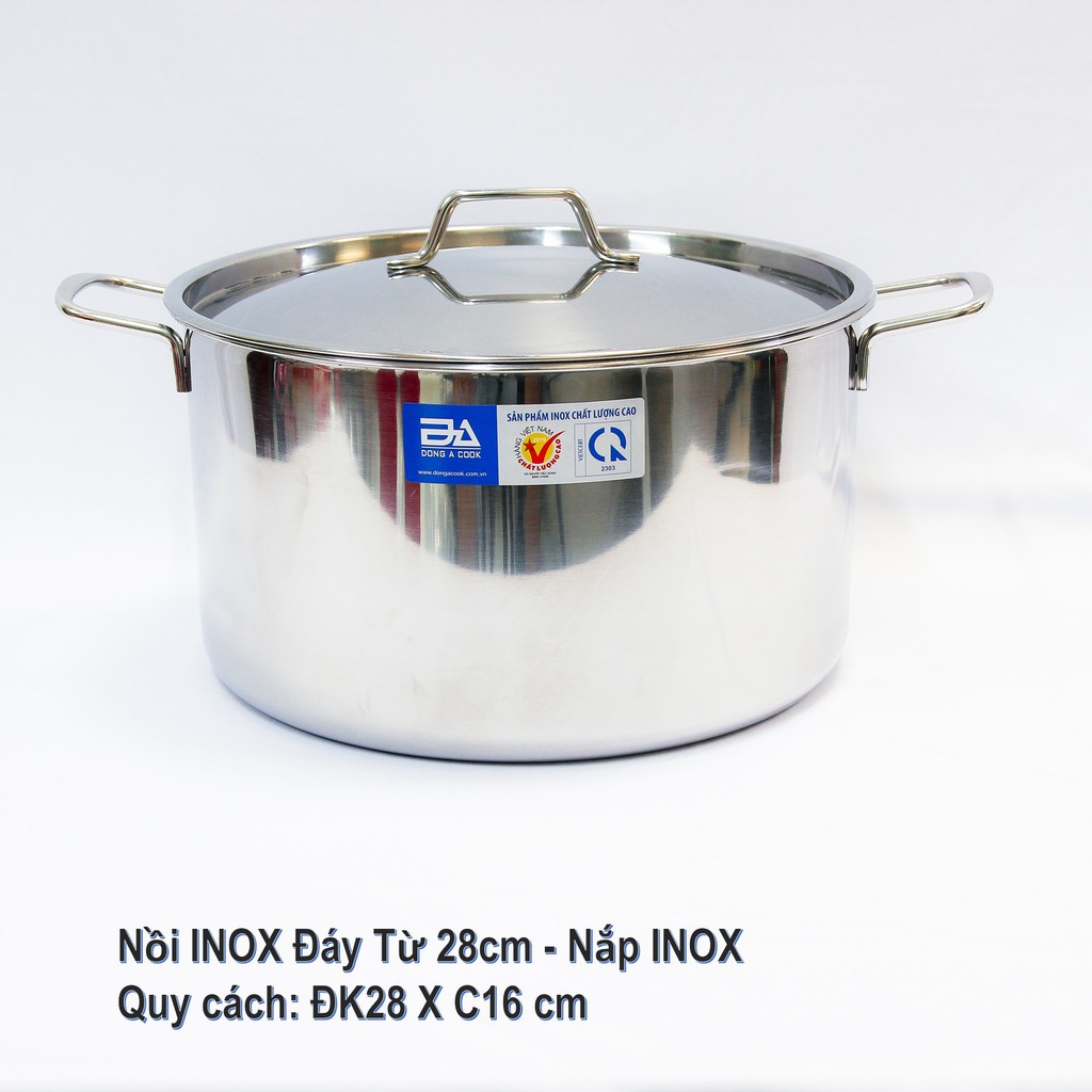 NỒI INOX LUỘC GÀ ĐÔNG Á CHẤT LƯỢNG CAO - Dùng được trên bếp từ