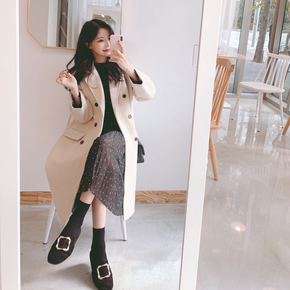 Đầm hoa nhí nữ Emilyshop dáng xòe tay dài