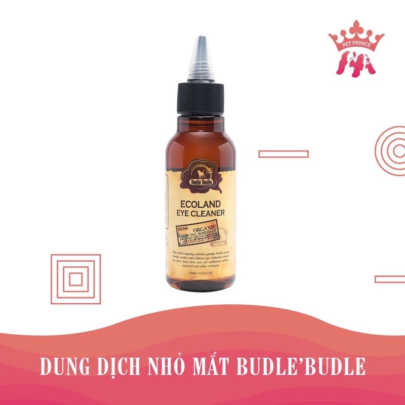 Dung dịch nhỏ mắt cho chó Budle'Budle 120ml