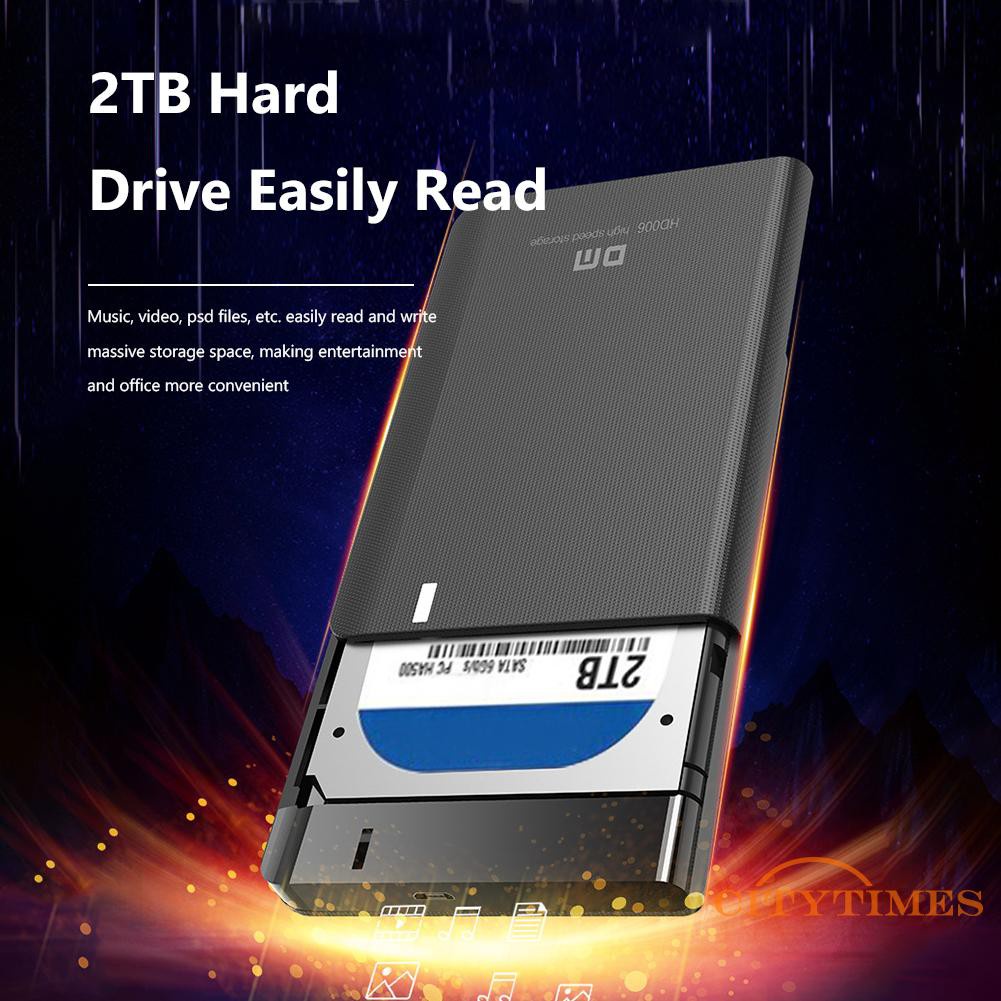 Hộp Đựng Ổ Cứng Dm Hd006 Hdd Micro B Cổng 2.5 Inch Sata Ssd