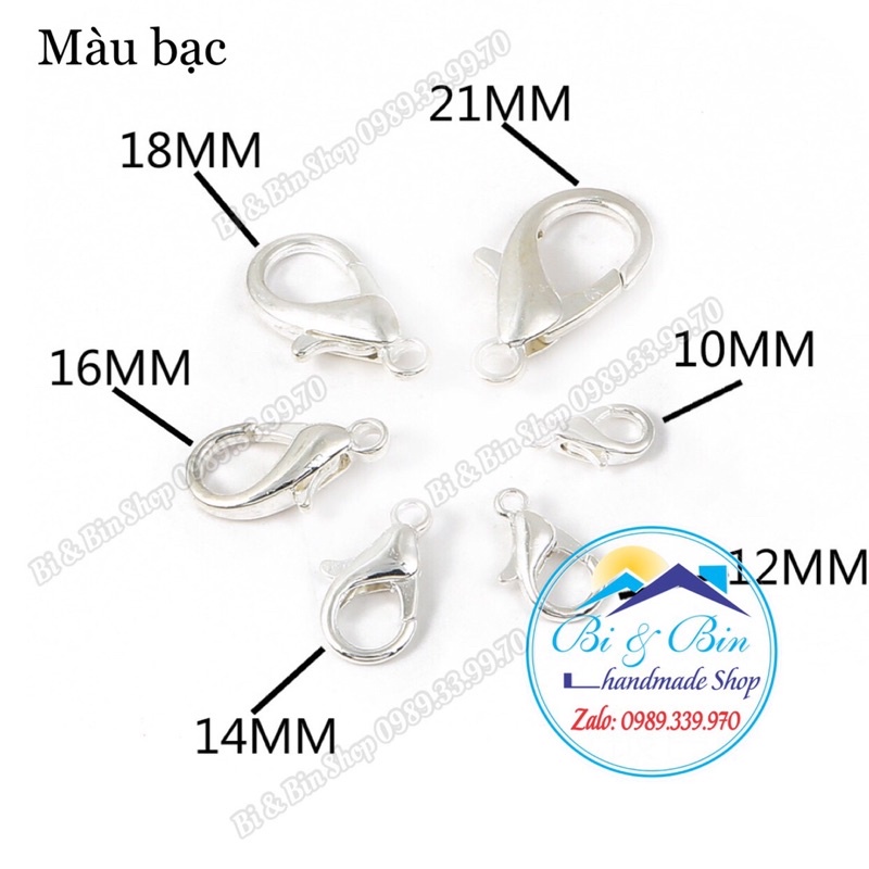 Gói 20 Cái Móc Càng Cua Làm Vòng Đeo Tay, Dây Chuyền, Trang Sức Handmade - PK422