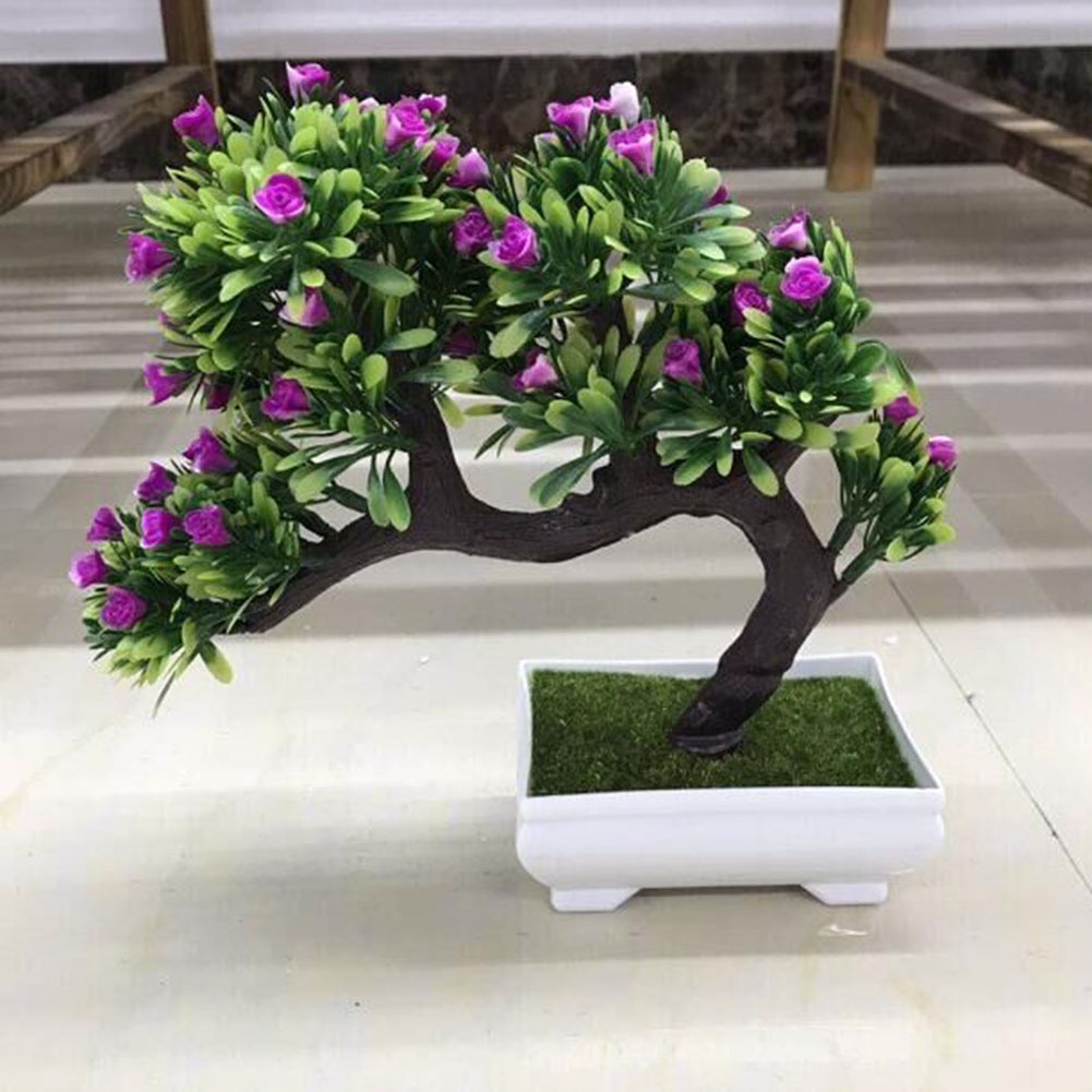 Chậu cây cảnh nhân tạo dành cho trang trí sân vườn ban công tiệc cưới