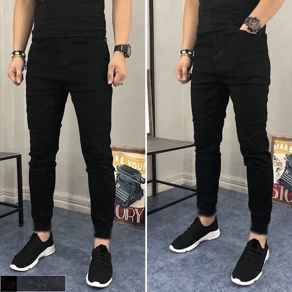Quần Bò Đen Nam Dáng Body Slim Fit Chất Mịn Đẹp Phong Cách 2STOREGLE Thời Trang Hàn Quốc