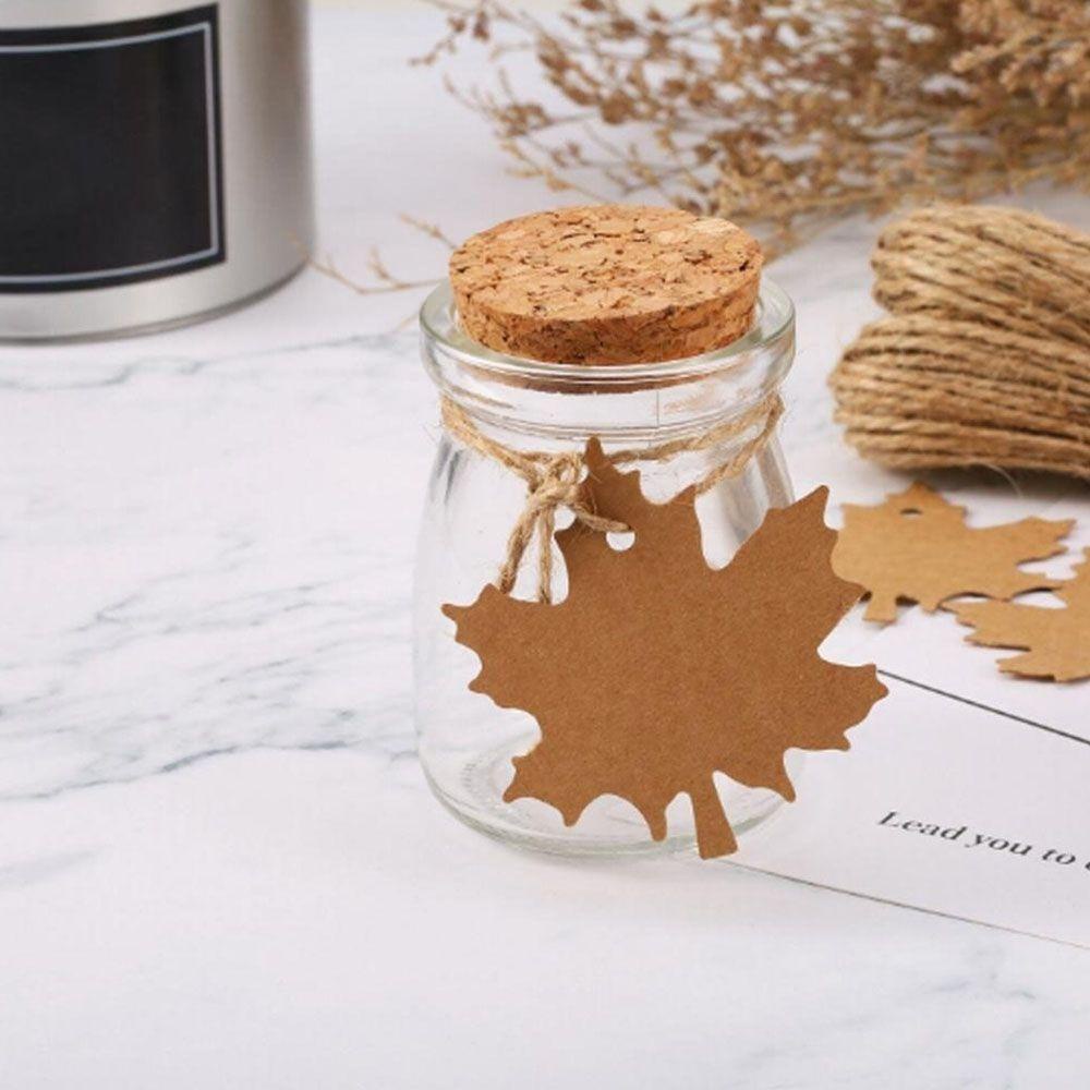 Thẻ Giấy Treo Trang Trí Bánh Kem / Quà Tặng Giáng Sinh Hình Lá Phong DIY