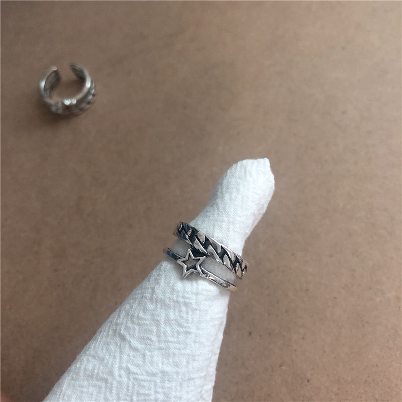 Nhẫn Hình Ngôi Sao Năm Cánh Phong Cách Hàn Quốc 22290