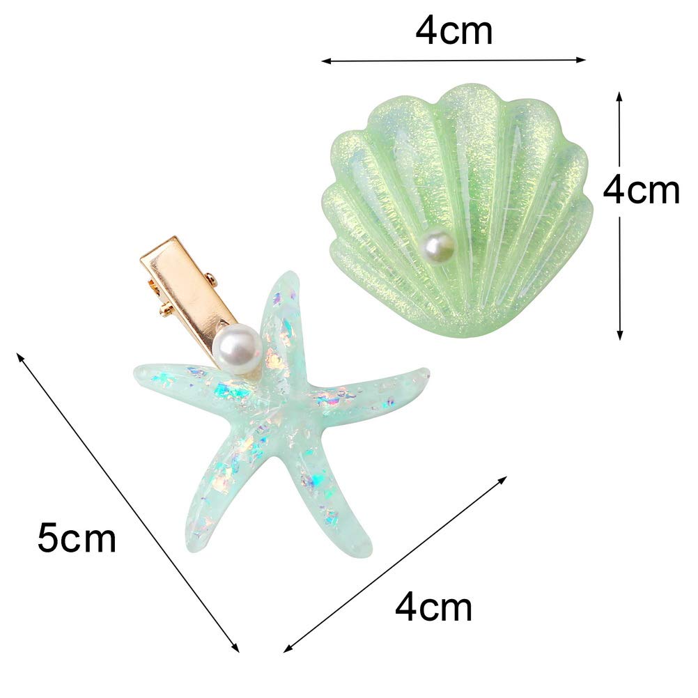 Kẹp tóc hình vỏ sò/ sao biển dễ thương dành cho nữ