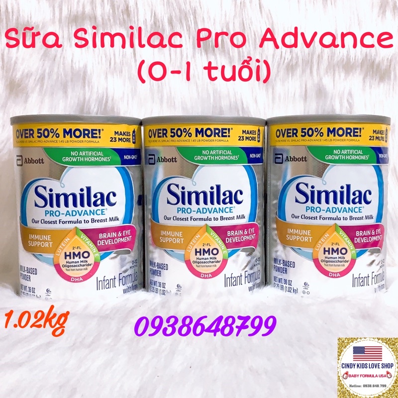 Sữa Similac Pro Advance 1.02kg (0-12 tháng)