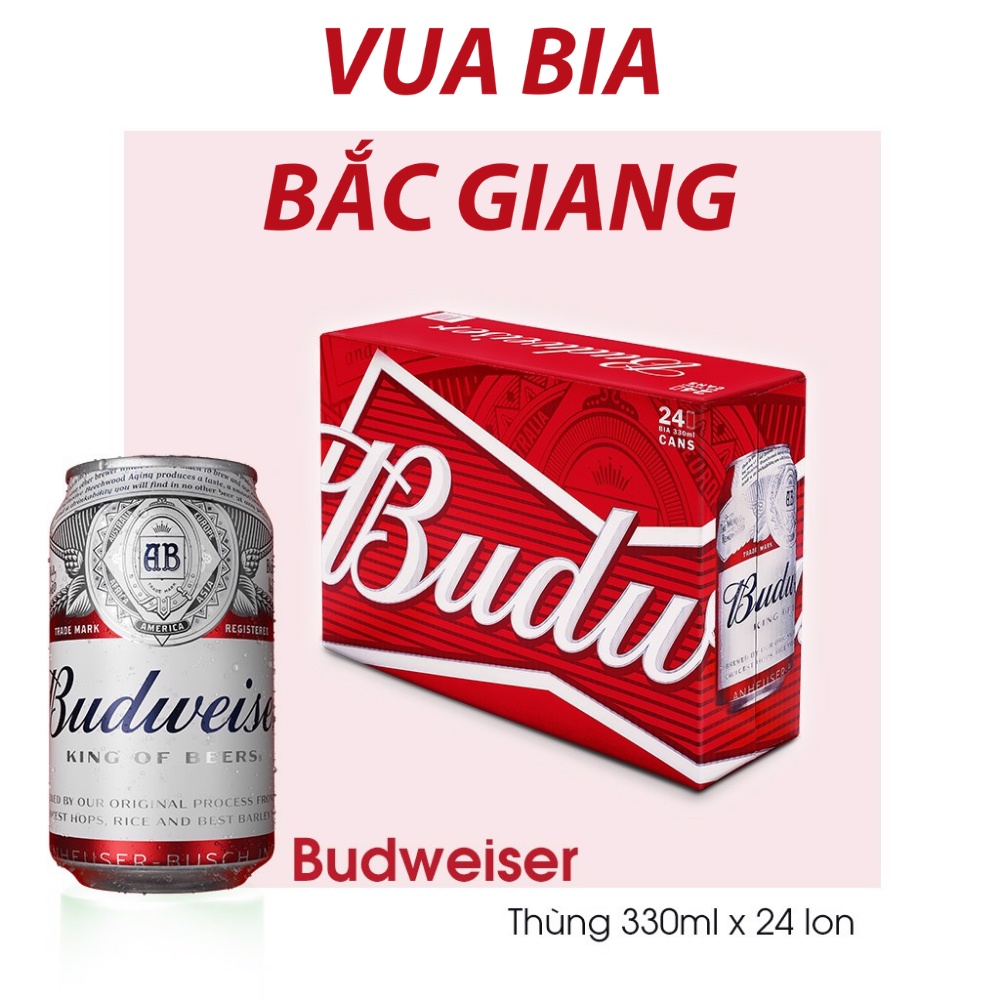 Bia Budweiser thùng 24 lon 330ml