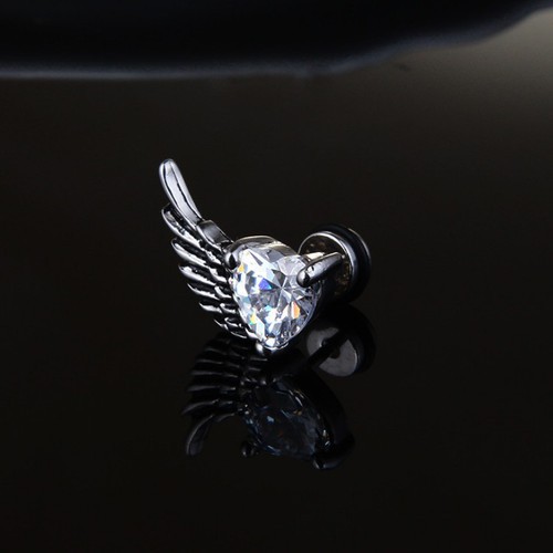 Bông Tai Nam Hình Cánh Titan Ko Đen TT 3380 - 1 Chiếc