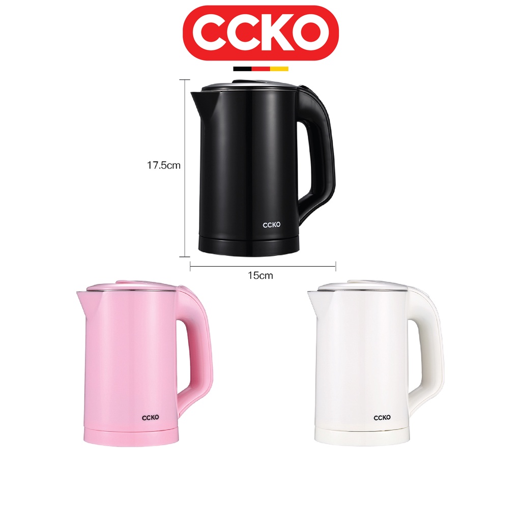 Ấm đun nước điện mini 0,5L inox 304 cao cấp CCKO