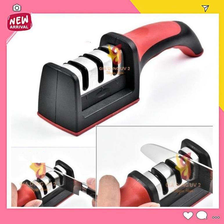 [Mã LIFEHLSALE2 giảm 10% đơn 0Đ] Dụng cụ mài dao 3 rãnh sắc bén, máy mài dao bằng tay Sharpener