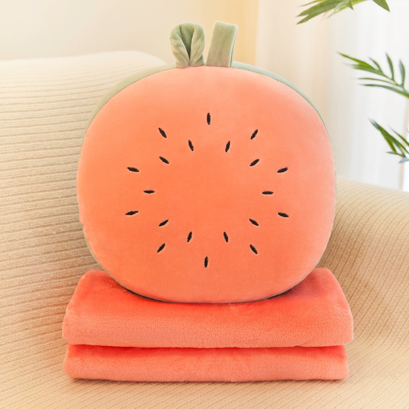 Bộ Chăn Gối Văn Phòng , Gối Ôm Đa Năng Kèm Chăn Hình Quả