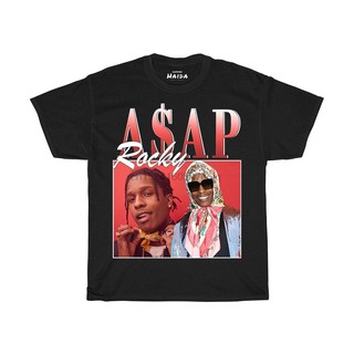 Áo thun in hình Asap Rocky phong cách cổ điển thời trang dành cho nam