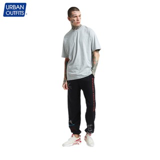 Áo Thun Nam Tay Lở URBAN OUTFITS Không Cổ Tròn Overtee Trơn Form Rộng Big Size 100% Cotton Unisex Xám ATO001GRE