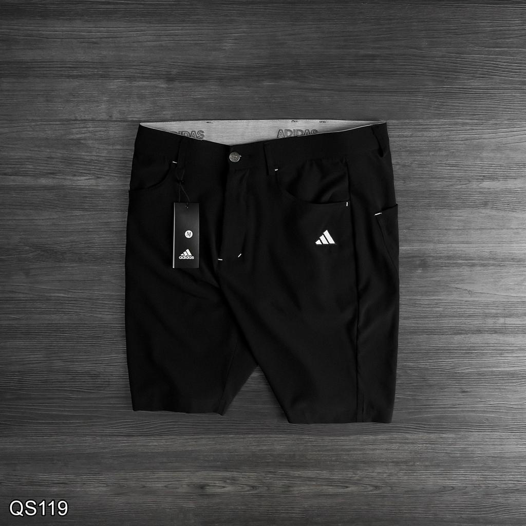 Quần Short Golf Xi Dãn Xịn QS119 Hãng Adidas Logo Thời Trang Nam VNXK