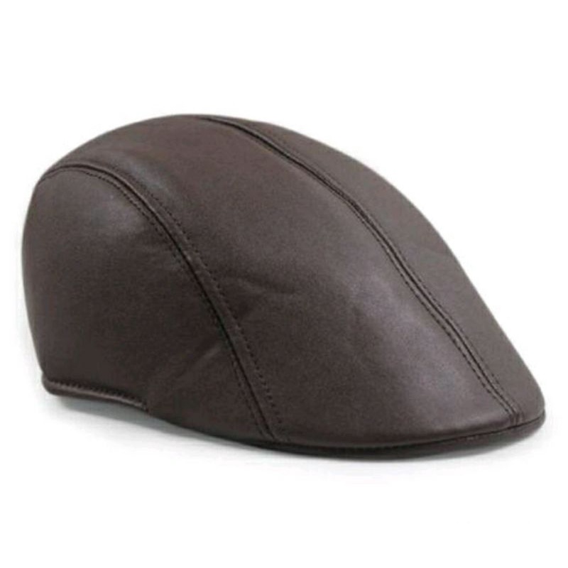 Mũ Nồi Nón Beret Da PU Nam Và Nữ