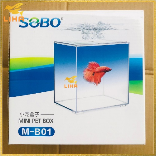 Bể Cá Để Bàn Sobo Mini Pet Box - Kèm Đèn Led Cảm Ứng 3 Chế Độ